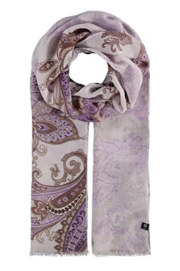 FRAAS Écharpe Paisley pour femmes dans des tons pastel - Écharpe légère parfaite pour lété - 180 x 50 cm - Polyester