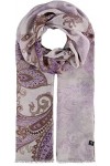 FRAAS Écharpe Paisley pour femmes dans des tons pastel - Écharpe légère parfaite pour lété - 180 x 50 cm - Polyester