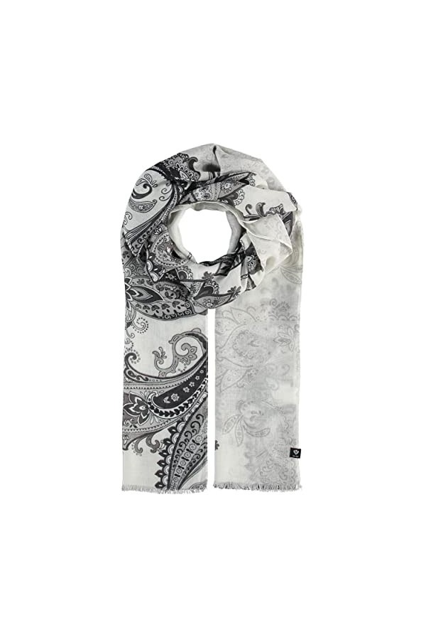 FRAAS Écharpe Paisley pour femmes dans des tons pastel - Écharpe légère parfaite pour lété - 180 x 50 cm - Polyester