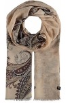 FRAAS Écharpe Paisley pour femmes dans des tons pastel - Écharpe légère parfaite pour lété - 180 x 50 cm - Polyester