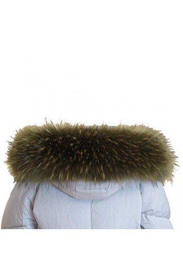 Amorar Femmes Écharpe Col en Fausse Fourrure Écharpe en Fausse Fourrure Etoles Châle pour Hiver Manteau Col ou Capuche Bords 