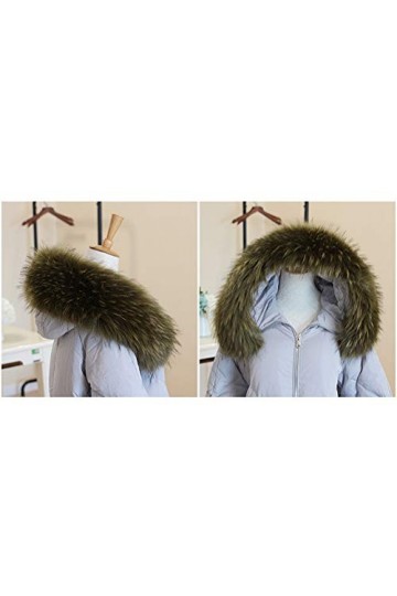 Amorar Femmes Écharpe Col en Fausse Fourrure Écharpe en Fausse Fourrure Etoles Châle pour Hiver Manteau Col ou Capuche Bords 