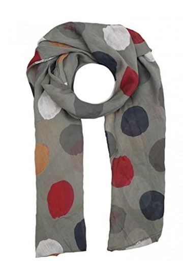 Cashmere Dreams Femme TuchPunkt PrintMkWeiß015 Scarf, Olive, Taille Unique