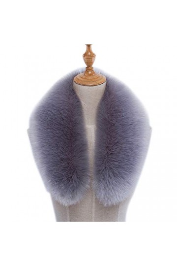 Asudaro Femmes Col Capuche Fausse Fourrure Col Écharpe De Fourrure À Capuche Écharpe dhiver Wrap Pashminas Étole Capuche Bor