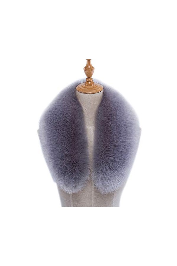 Asudaro Femmes Col Capuche Fausse Fourrure Col Écharpe De Fourrure À Capuche Écharpe dhiver Wrap Pashminas Étole Capuche Bor