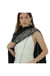 NODUM Pashmina Modèle PAILLETES. Style contemporain. Fabriqué en Inde. 100% Coton. Beaucoup de tombant et de mouvement. Doux 