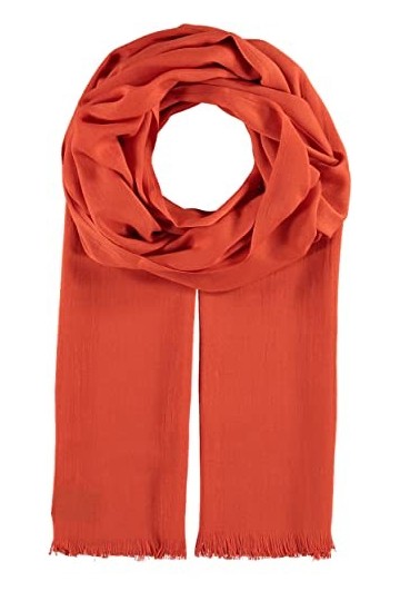 Giorgio Rimaldi écharpe unie - 65 x 190 cm - Etole unie à la mode avec franges - Parfait pour le printemps et lété