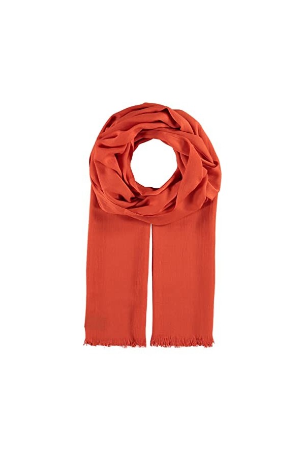 Giorgio Rimaldi écharpe unie - 65 x 190 cm - Etole unie à la mode avec franges - Parfait pour le printemps et lété