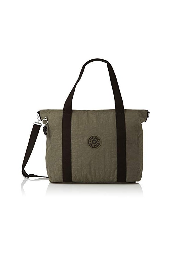 Kipling ASSENI - Grand Sac fourre-Tout 49 cm 20 L - Rayures brossées, Rayures brossées, Taille Unique, ASSENI