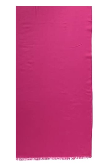 Giorgio Rimaldi écharpe unie - 65 x 190 cm - Etole unie à la mode avec franges - Parfait pour le printemps et lété