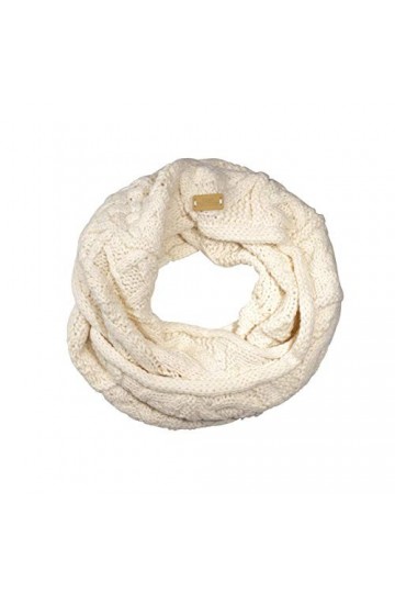 Aran Traditions Cream White Snood Scarf