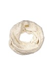 Aran Traditions Cream White Snood Scarf