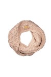 Aran Traditions Cream White Snood Scarf
