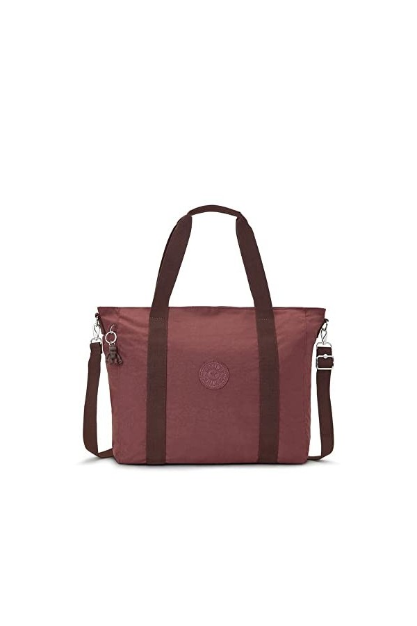 Kipling ASSENI - Grand Sac fourre-Tout 49 cm 20 L - Rayures brossées, Rayures brossées, Taille Unique, ASSENI