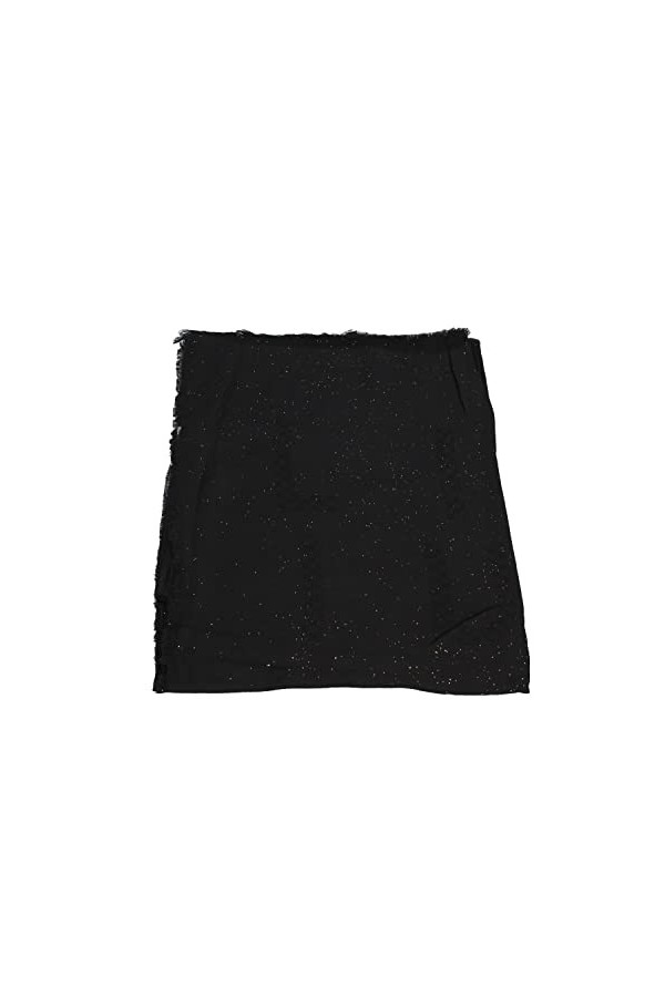 Écharpe Liu Jo étole jacquard lurex logo 2F2026 T0300 noir, beige, Taille unique