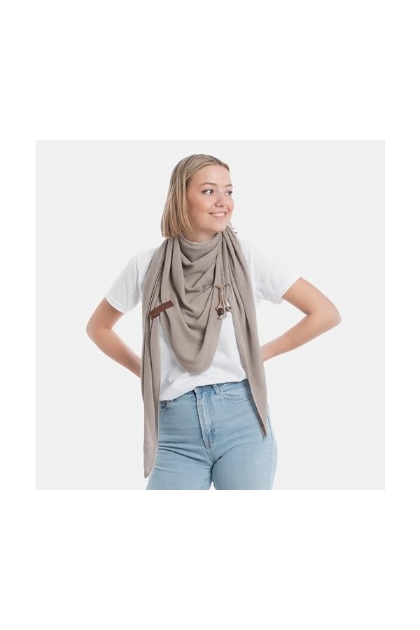 Knit Factory - Lola Châle - Caillou Gris - 190x85 cm