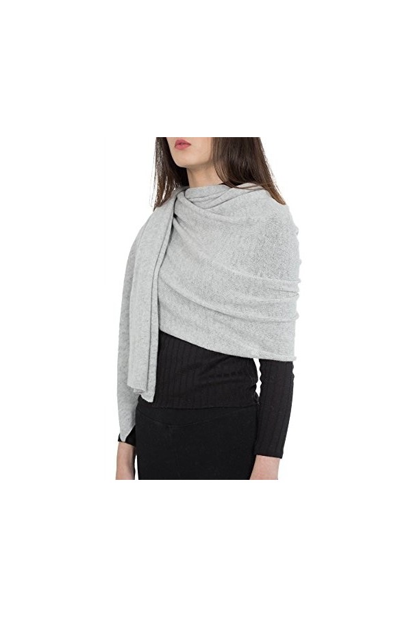 Kemailù - Benny Étole Classique Mixte Cachemire - Femme, Blanc crème., Taille unique