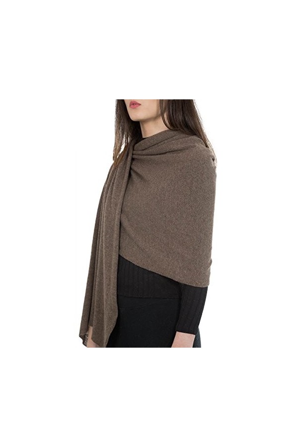 Kemailù - Benny Étole Classique Mixte Cachemire - Femme, Blanc crème., Taille unique