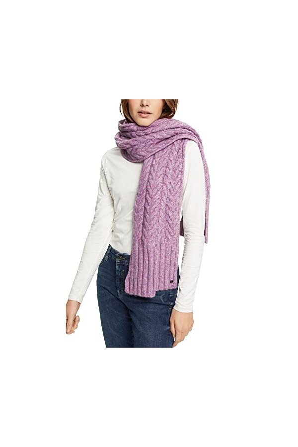 ESPRIT 112ea1q302 Écharpe Tendance, 560/violet, Taille Unique Femme