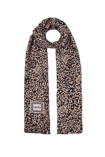 Sciarpa Liu Jo stola stampa animalier C24LJ25 2F3144 T0300 MARRONE