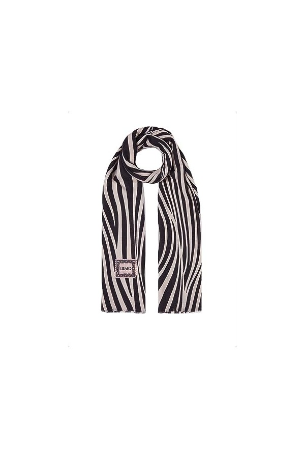 Sciarpa Liu Jo stola zebra animalier C24LJ23 2F3144 T0300 NERO