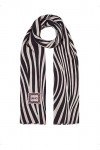 Sciarpa Liu Jo stola zebra animalier C24LJ23 2F3144 T0300 NERO