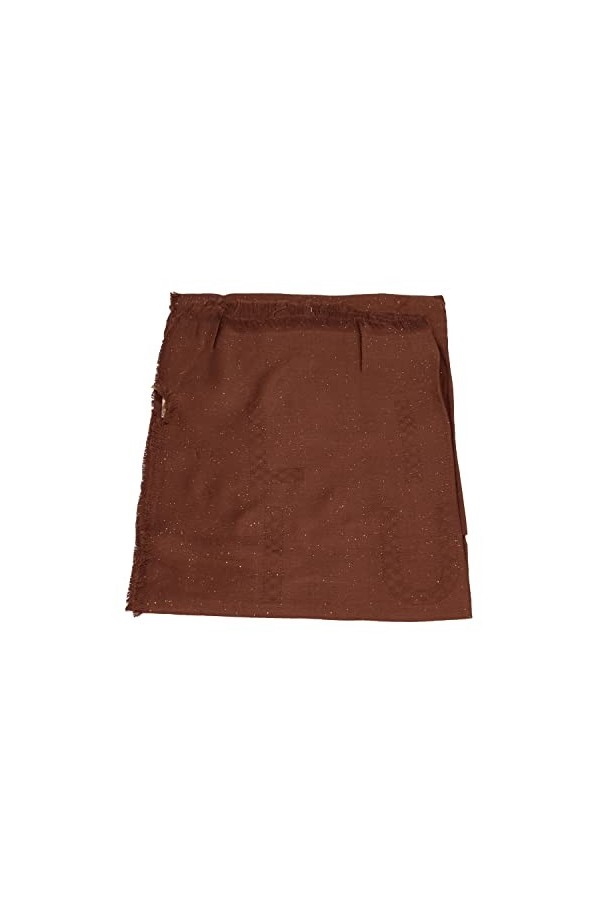 Écharpe Liu Jo étole jacquard lurex logo 2F2026 T0300 chocolat, rouge, Taille unique