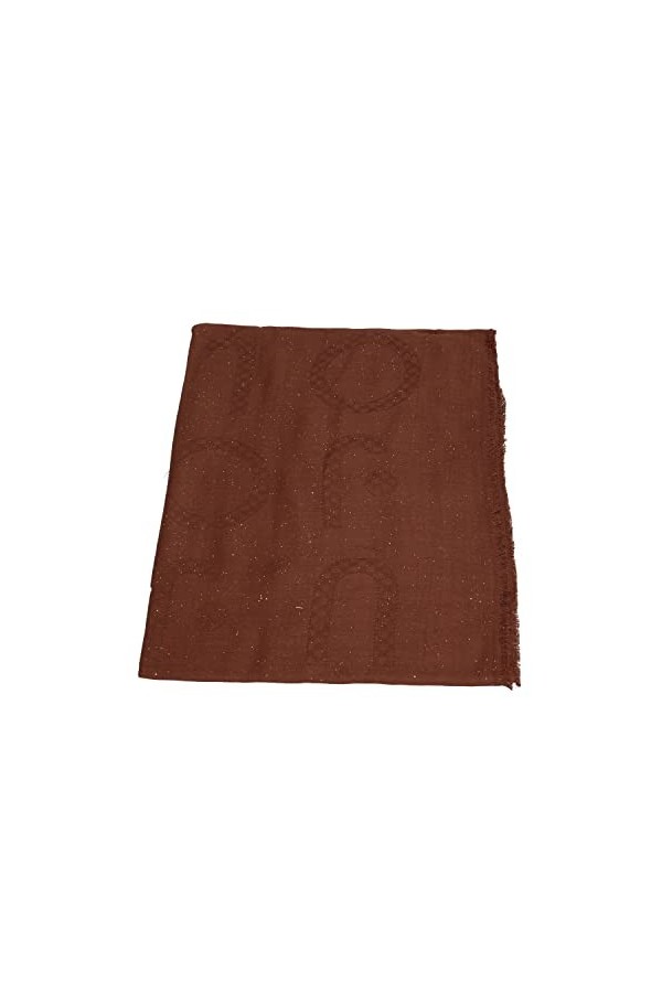 Écharpe Liu Jo étole jacquard lurex logo 2F2026 T0300 chocolat, rouge, Taille unique