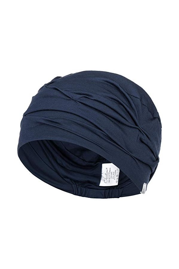 Christine Headwear Turban Becca-Uni Bonnet Chimio Taille Unique - Bleu Fonce 