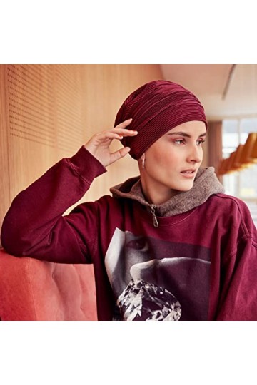 Viva Headwear Beautiful Bordeaux Luna Turban from Danish Magnifique, Multicolore, Taille Unique Femme