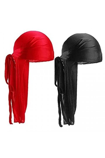 Larges Bandanas Longue Queue Durag pour Femmes Chapeau Wraps Bonnet Bandana Respirant Doux en Velours Tête de Motard Capuchon