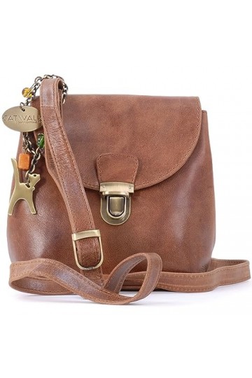 Catwalk Collection Handbags - Cuir Véritable - Sac à Main/Sac Bandoulière/Sac Besace/Sac Porté Croisé - Femme - FRANKIE - Mar