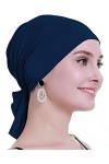 osvyo – Foulard en Bambou pour Femme, pour Perte de Cheveux, chimiothérapie, Cancer, Emballage scellé, Bambou Bleu Indigo, Ta