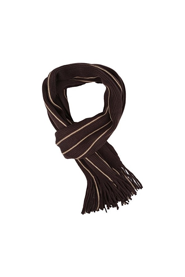 Sakkas 1591 - Écharpe dhiver en maille rayée à rayures Rhyland avec franges - BroadStripe - OS