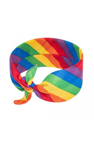Henbrandt Bandana arc-en-ciel pour homme et femme - Cache-tête arc-en-ciel - Cache-cou - Bandana Gay Pride LGBTQ - Accessoire