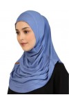 Prien Hijab uni prêt à porter pour femme, turban instantané musulman, écharpe en jersey doux, vêtements islamiques, hijab lon
