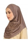 Prien Hijab uni prêt à porter pour femme, turban instantané musulman, écharpe en jersey doux, vêtements islamiques, hijab lon