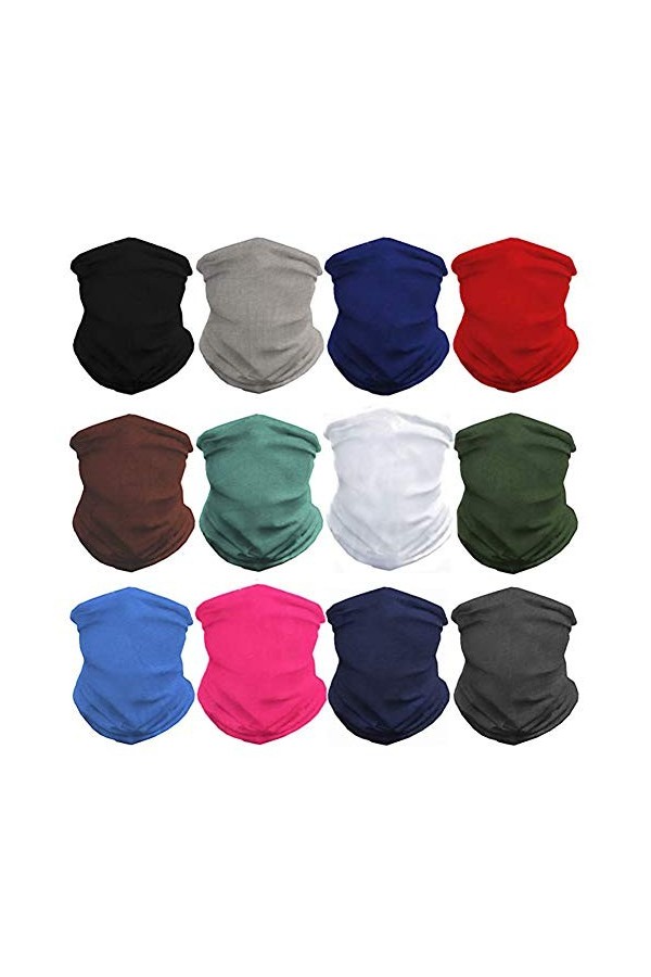 GUIFIER 6 PCS Sports Multifonctionnels en Plein Air Magique Écharpe Camouflage sans Soudure Chapeaux Bandeau Élastique Bandan