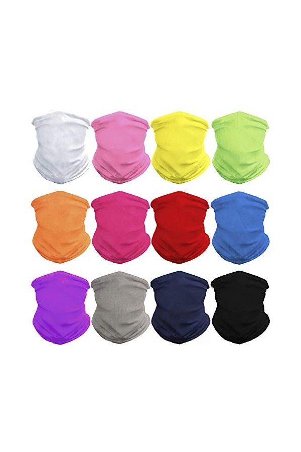 GUIFIER 6 PCS Sports Multifonctionnels en Plein Air Magique Écharpe Camouflage sans Soudure Chapeaux Bandeau Élastique Bandan