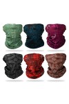 GUIFIER 6 PCS Sports Multifonctionnels en Plein Air Magique Écharpe Camouflage sans Soudure Chapeaux Bandeau Élastique Bandan