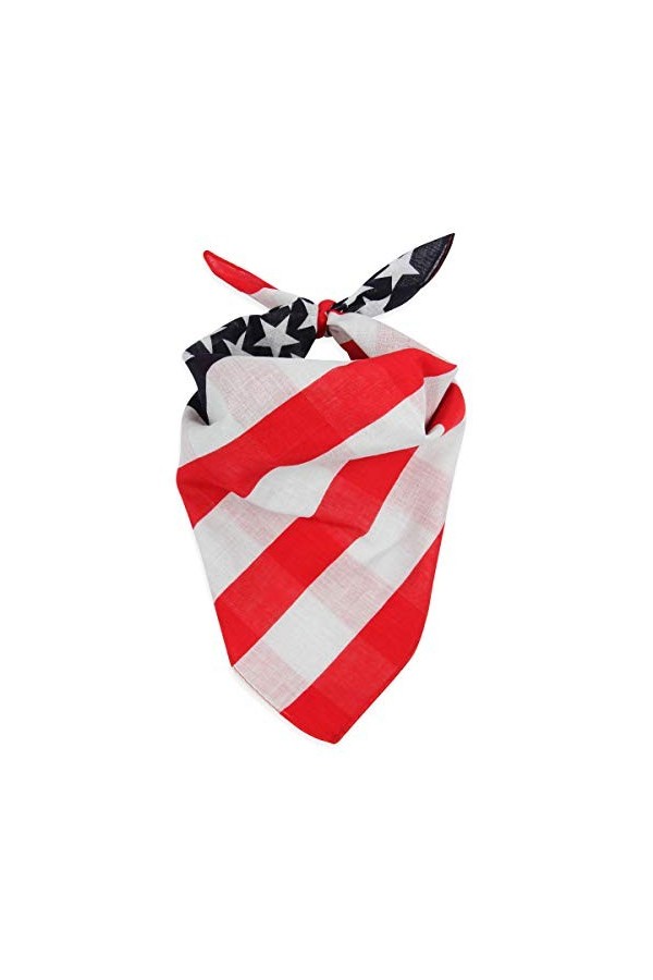 Bandana unisexe en coton multi-usages – Bouclier buccal écharpe motif cachemire drapeau, passe-montagne, couvre-chef, passe-m