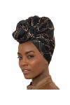 Olivia Sylx Bandages de tête pour femmes noires – Écharpe africaine pour cheveux et cheveux – Turbans en jersey pour femmes –