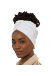 Olivia Sylx Bandages de tête pour femmes noires – Écharpe africaine pour cheveux et cheveux – Turbans en jersey pour femmes –