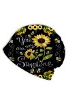 Melitolay Cache-cou, foulard doux, bonnet chimio, bandana pour le sport, Motif tournesol, Taille unique