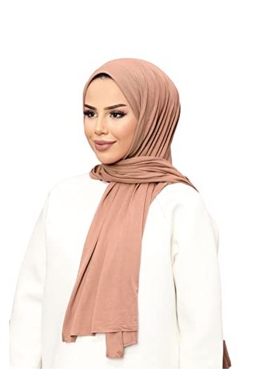 Ayenza Moda Turban en jersey pour hijab doux au toucher, extensible, durable, fabriqué en Turc de qualité, Noir , taille uniq