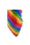 TRIXES Bandena arc-en-Ciel - Cadeaux arc-en-Ciel -LGBTQA+ - Bandana de Coton - Neckerchief Multicolore - Accessoires de Fiert