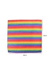 TRIXES Bandena arc-en-Ciel - Cadeaux arc-en-Ciel -LGBTQA+ - Bandana de Coton - Neckerchief Multicolore - Accessoires de Fiert