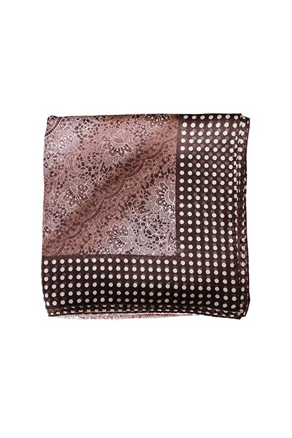 Deresina Headwear Foulards Foulards carrés pour Les Femmes - Chesnut Motif de Dentelle dextremite 