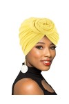 Turban motif africain avec nœud - Pack de 1, 2 ou 4 turbans pour cheveux - - Taille unique