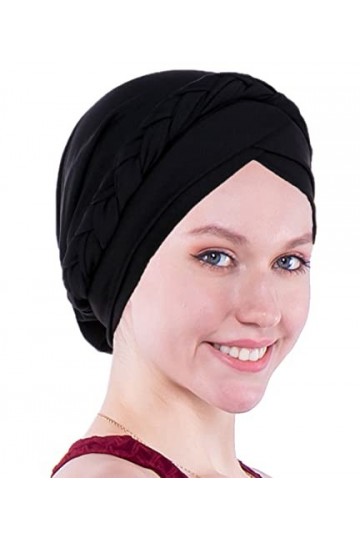Biruil Turban pour chimiothérapie, turban pour cheveux torsadés, style ethnique, bohème - - Taille unique